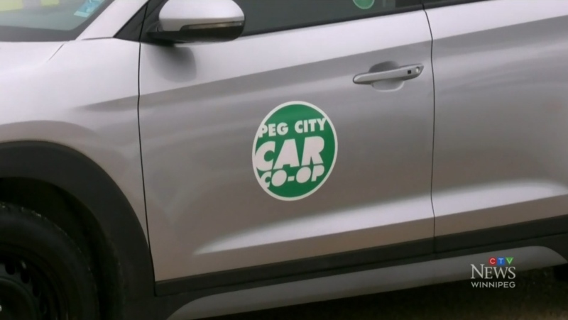 A Peg City Car Co-op vehicle is pictured in an undated file image. (CTV News Winnipeg)