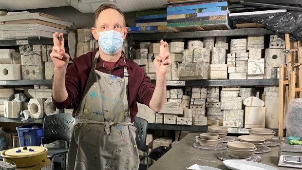 B.C artists overcome disabilities through pottery and paintings