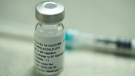 A vial of a plant-derived COVID-19 vaccine candidate, developed by Medicago, is shown in Quebec City on Monday, July 13, 2020 as part of the company’s Phase 1 clinical trials in this handout photo. THE CANADIAN PRESS/HO, Medicago