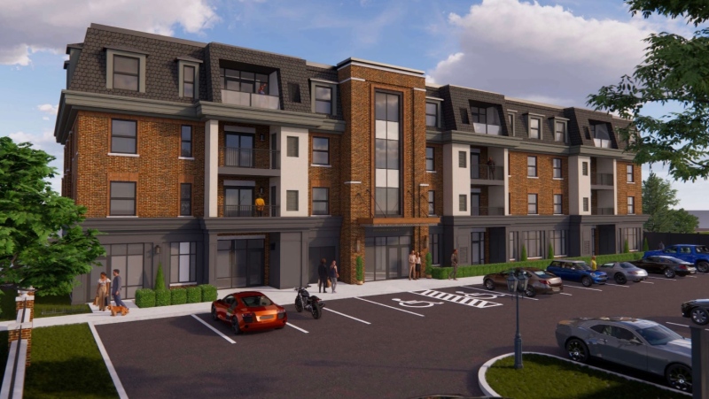 A proposed condo development at the corner of Kildare Road and Devonshire Court in Windsor, Ont. (City of Windsor Agenda March 21, 2022)