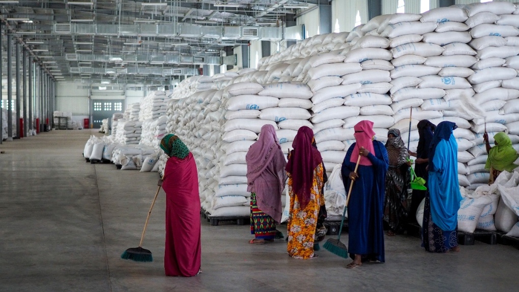 WFP warehouse in Semera, Ethiopia