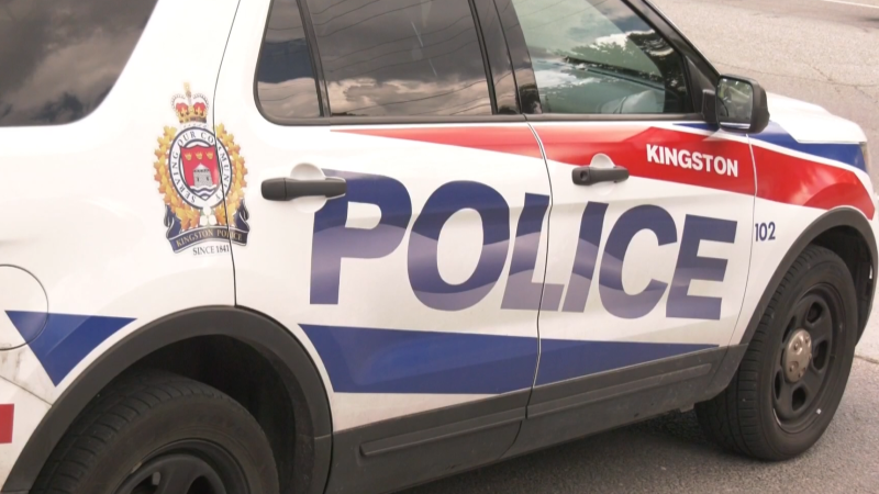 Kingston Police vehicle in Kingston, Ont. 