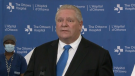 Ontario Premier Doug Ford makes an announcement at the Ottawa Hospital on Friday, March 25, 2022. (Christopher Black/CTV News Ottawa)