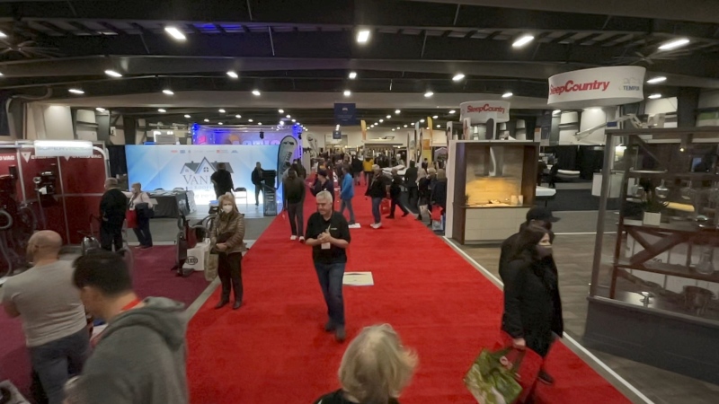 The Home and Garden Show at the EY Centre is back this weekend. (Dave Charbonneau/CTV News Ottawa)