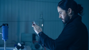 This image released by Sony Pictures shows Jared Leto in a scene from "Morbius." (Jay Maidment/Sony Pictures via AP)
