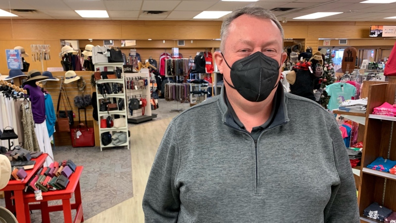 Jeff Butler, owner of the 1000 Islands Duty Free Shop, says business is finally starting to pick up again, now that COVID-19 testing requirements for travellers have eased. (Kimberley Johnson/CTV News Ottawa)