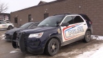 A Hanover, Ont. police vehicle outside. (Scott Miller / CTV News)