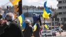 Sudbury Ukraine rally. April 10/22 (Molly Frommer/CTV Northern Ontario)