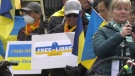 Ottawa's Vietnamese-Canadian community has rallied to support Ukraine. (Jackie Perez/CTV News Ottawa)