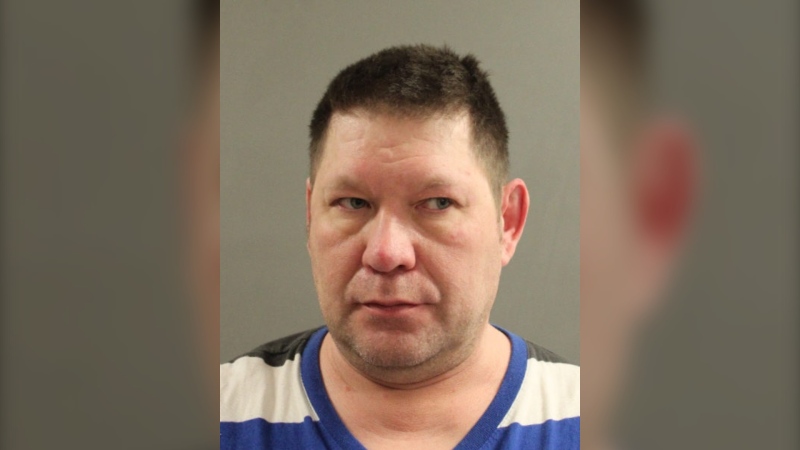 Trevis McLeod (pictured) was charged in April 2022 with three counts of second-degree murder and one count of arson. (Source: Manitoba RCMP)