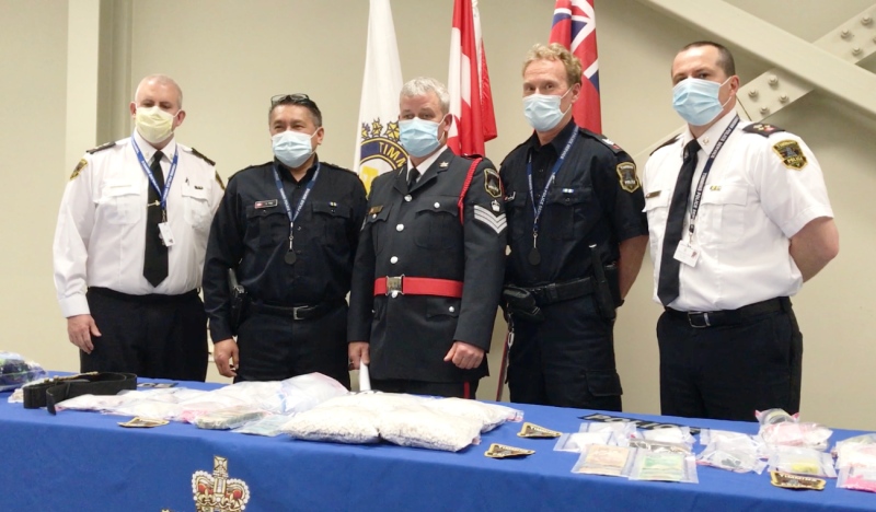 A Timmins police investigation into a violent break and enter in early April turned up more than anticipated, leading to a drug bust totalling more than $360,000 in illicit drugs. (Sergio Arangio/CTV News)
