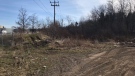 The area where a fatal dirt bike crash happened is seen on April 18, 2022. (Chris Thomson/CTV Kitchener)