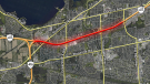 The Ontario government announced plans Thursday to widen a five-kilometre section of Highway 417 to four lanes in each direction.
