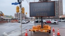 Construction begins Sunday on a section of Montreal Road in Vanier. (Dave Charbonneau/CTV News Ottawa)