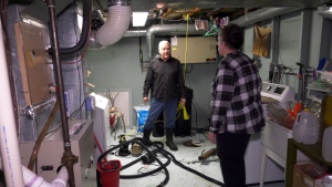 In the 33 years Gary and Christina Beeusaert have lived in their home in East St. Paul, they say they've never experienced flooding this bad. (Source: Danton Unger/ CTV News Winnipeg)