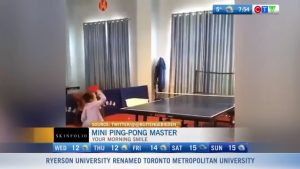 Morning Smile: Mini Ping-Pong Master