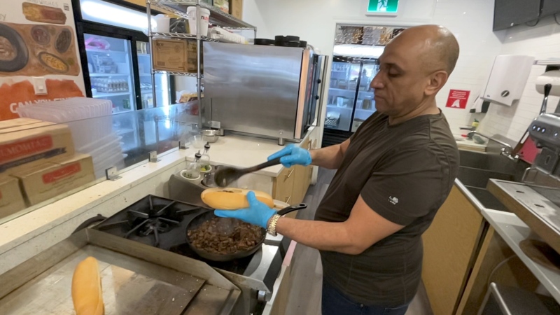3Cents Café owner Magdi Bazara changed the restaurant's hours of operation during Ramadan. (Dave Charbonneau/CTV News Ottawa)