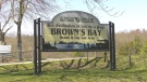 Brown’s Bay Beach near Mallorytown, Ont. will be closed for the summer. (Nate Vandermeer/CTV News Ottawa)