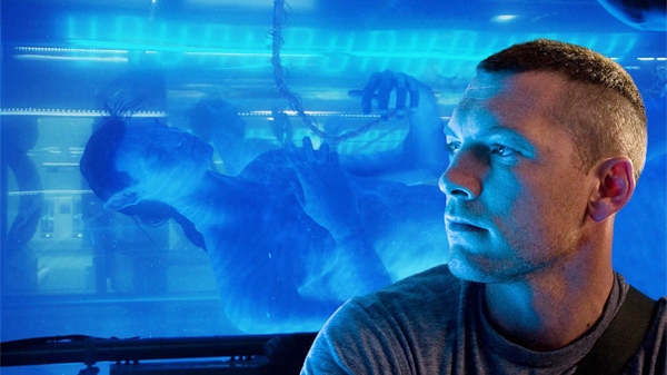 Sam Worthington is shown in a scene from 20th Century Fox's 'Avatar.' 
