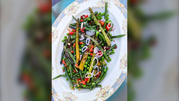 Roasted Asparagus and Green Bean Salad. (CJ Katz)