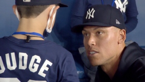 9-year-old Yankees fan meets favourite player
