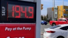 Ottawa gas prices hit a record high of 194.9 cents a litre on Friday. (Tyler Fleming/CTV News Ottawa)