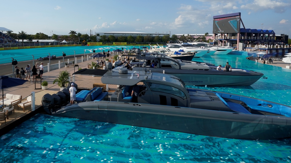 Miami F1 race: Fake marina with fake water steals show