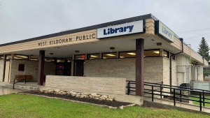 The West Kildonan Library is seen on May 9, 2022. (CTV News Photo Scott Andersson)