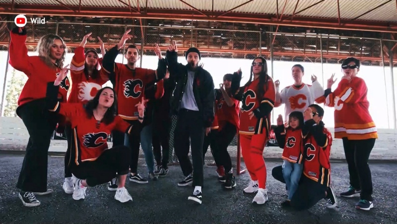 Braunwarth teamed up with 98.5 Virgin Radio to record the new anthem and shot a video for the song alongside some of the on-air personalities and Flames fans.