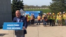 Progressive Conservative leader Doug Ford makes a campaign stop in Kitchener on May 12, 2022. (Chris Thomson/CTV Kitchener)