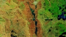 Satellite images of flooding in the Red River Valley observed on May 10, 2022, have been named NASA Earth Observatory's images of the day. (Source: NASA Earth Observatory)
