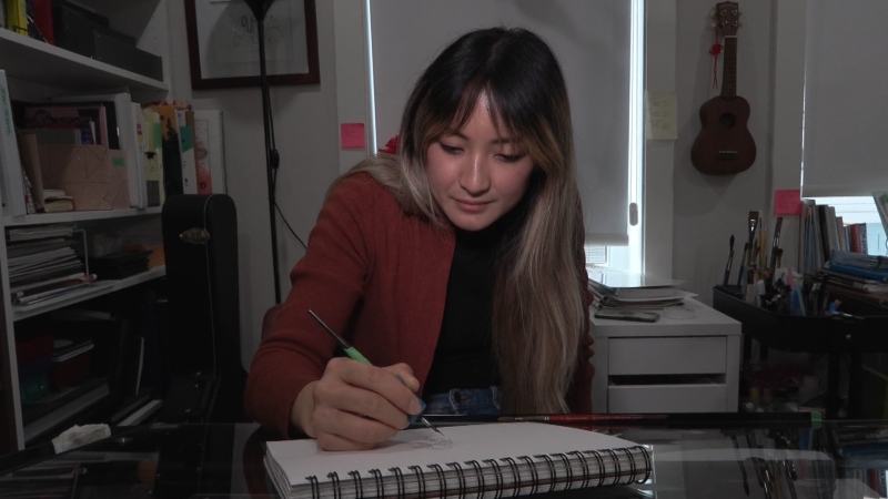 Zoe Si's work has been seen by millions, splashed on the pages of The New Yorker and this week she learned she was up for a Pulitzer Prize for several of her drawings.