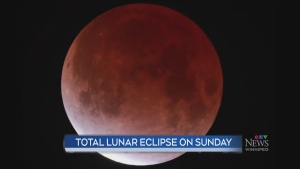 Total lunar eclipse to shine in night sky Sunday