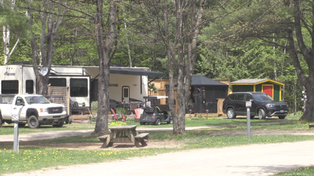 A busy campground (Catalina Gillies/CTV News)