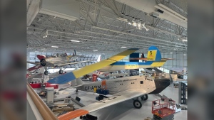The sprawling, 86,000 square foot space aims to guide visitors through the story of flight across western and northern Canada through 14 immersive galleries. (Image Source: Ainsley McPhail/CTV News Winnipeg)