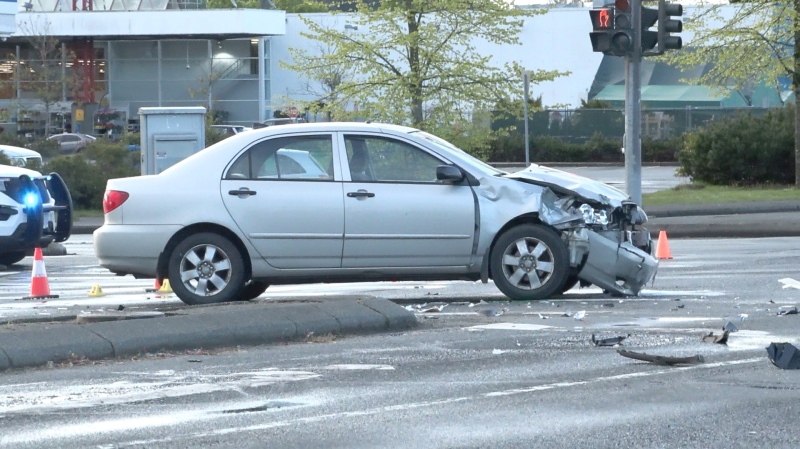 The crash occurred around 4 a.m. on May 16, 2022. (CTV News)