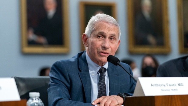 Dr. Anthony Fauci on Wednesday, May 11, 2022, on Capitol Hill in Washington. (AP Photo/Jacquelyn Martin)