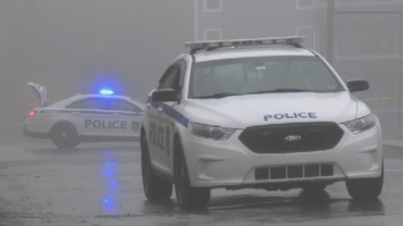 Police respond to a stabbing on Herring Cove Road in Halifax on May 17, 2022.