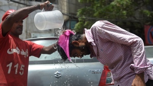 A deadly cholera outbreak linked to contaminated drinking water has infected thousands of people in central Pakistan as the country grapples with a water crisis exacerbated by a brutal heat wave in South Asia. (RIZWAN TABASSUM/AFP/Getty Images)