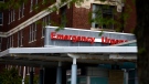 The Emergency Department entrance at the Ottawa Hospital Civic Campus in Ottawa is shown on Monday, May 16, 2022. (Justin Tang/THE CANADIAN PRESS)