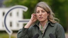 FILE - Melanie Joly, Foreign Minister of Canada, addresses the media during a statement as part of the meeting of foreign ministers of the G7 Group of leading democratic economic powers at the Weissenhaus resort in Weissenhaeuser Strand, Germany, Saturday, May 14, 2022. (Marcus Brandt/Pool via AP)