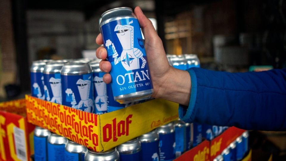 Olaf Brewing Company beer cans