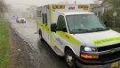 Emergency crews respond to a fatal stabbing in Halifax on May 17, 2022.