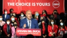 Ontario Liberal Leader Steven Del Duca speaks during a campaign rally in Toronto, Ont., Tues. May 17, 2022. THE CANADIAN PRESS/Cole Burston