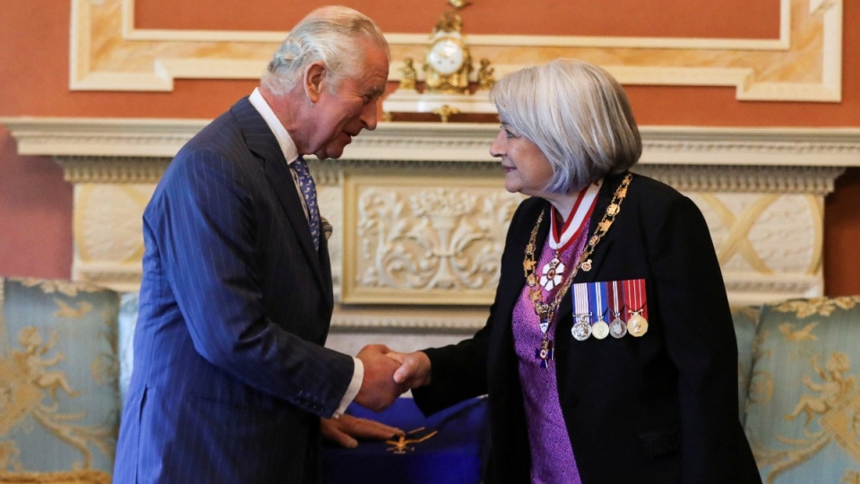 Prince Charles with Governor General Mary Simon