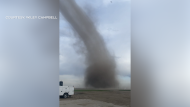 Environment Canada confirmed a tornado touched down in southern Saskatchewan on Tuesday, May 17, 2022. (Courtesy: Wiley Campbell)