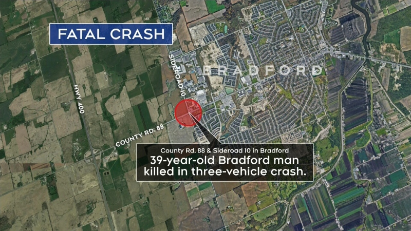 Police investigate a deadly crash in Bradford.