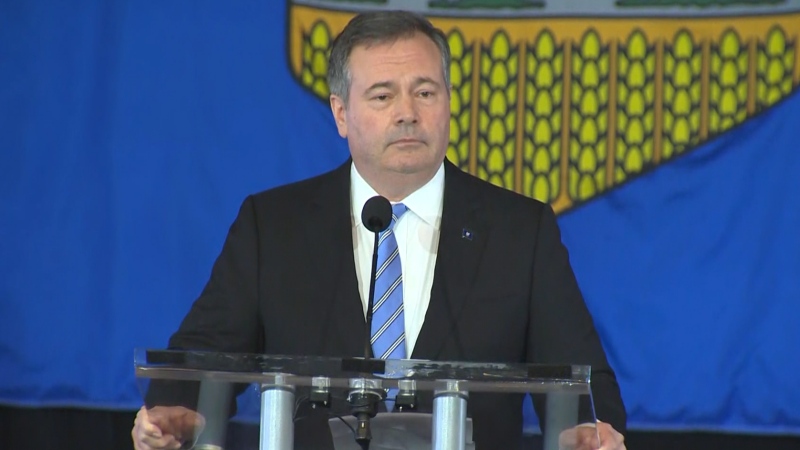 Jason Kenney steps down as leader of the United Conservative Party on May 18, 2022 (CTV News Calgary).