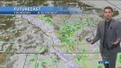 Windy weather in Calgary on Thursday