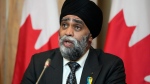 Minister of International Development Harjit Sajjan in Ottawa, on Tuesday, March 1, 2022. THE CANADIAN PRESS/Justin Tang